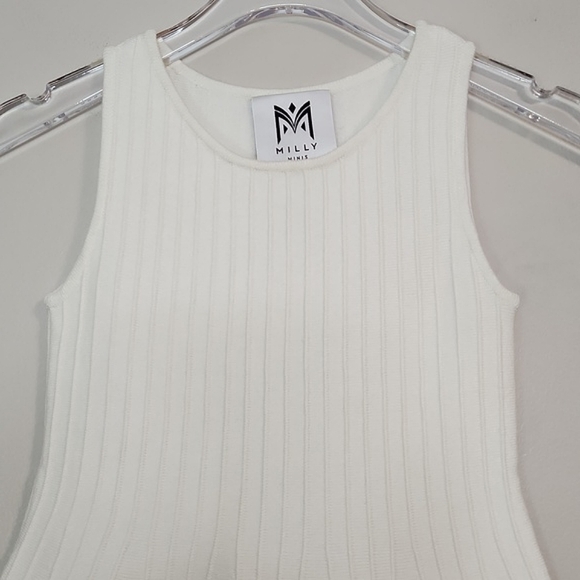 Milly Minis Creamy White Fit & Flare Dress, Size 2 ~ NWT - Picture 3 of 14